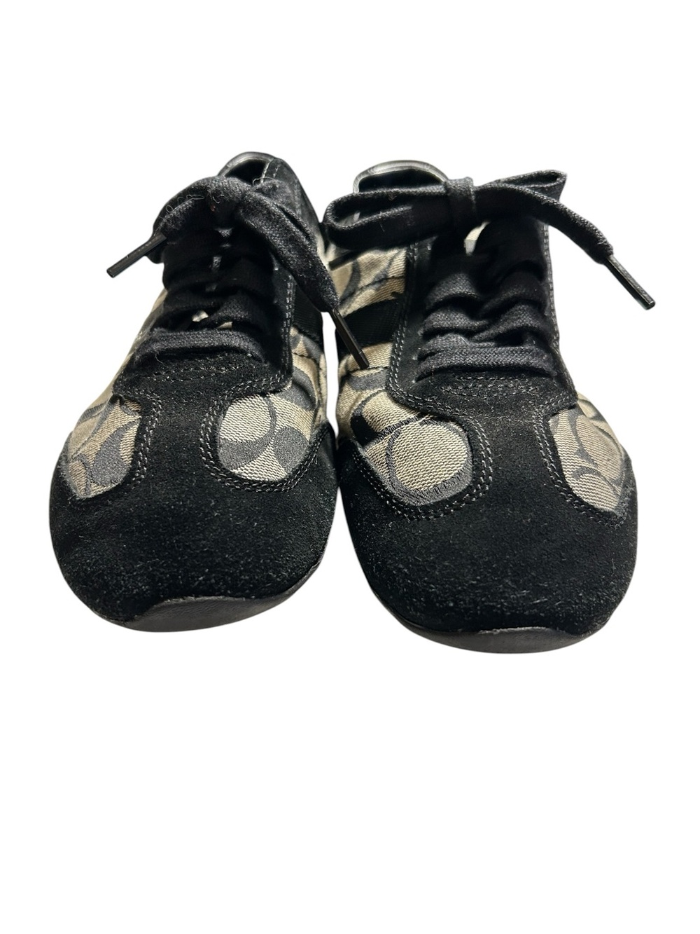 Coach Joss Q293 Signature Tennis Sneakers in Black/Gray, Women's Size 7.5. Y2K - Picture 2 of 9